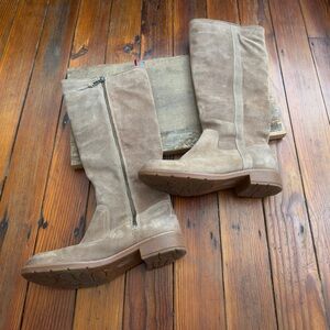 Sofft Taupe Suede Knee-High boots